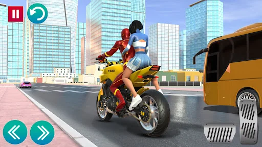 Superhero Bike Taxi Bike Games screenshot 4