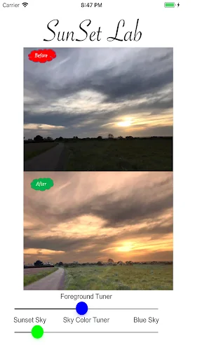 SunSet Lab + Sky Photo Editor