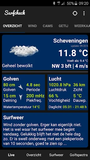 Surfcheck - Webcam, wave, wind screenshot 1