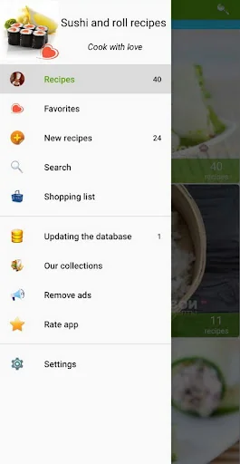 Sushi and roll recipes screenshot 2
