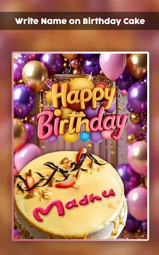 Write Name on Birthday Cake screenshot 4