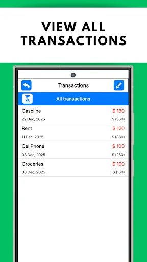 Money Log : Budget Manager screenshot 3