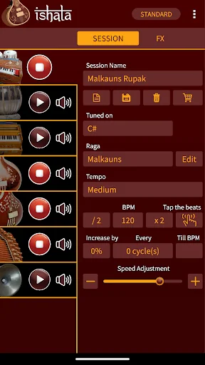 iShala - practice Indian music screenshot 1