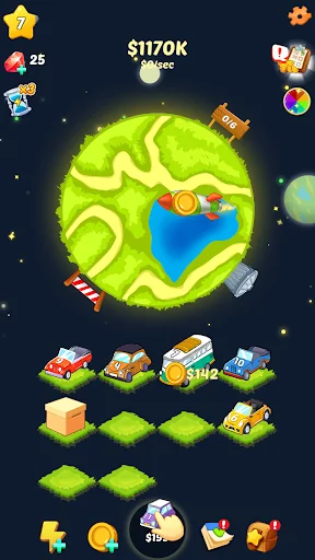 Merge Car: World Tycoon