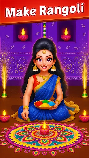 Indian Doll Diwali Celebration