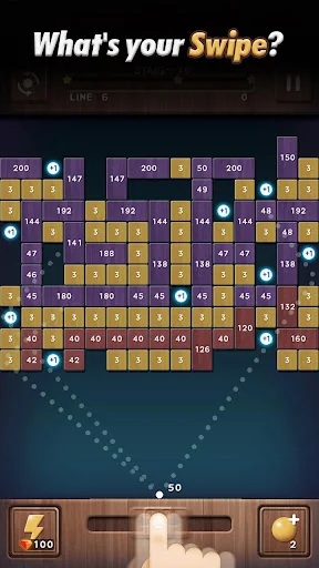 Swipe Brick Breaker: The Blast screenshot 2