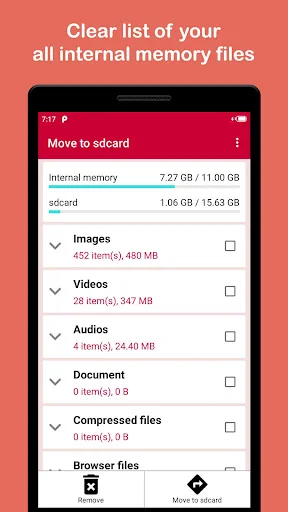Move files to SD card screenshot 1