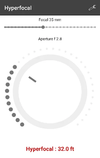 Hyperfocal - (calculator)
