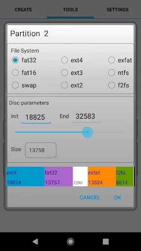 AParted ( Sd card Partition ) screenshot 3