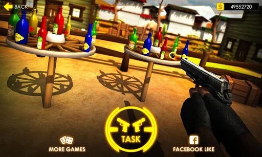 Gun Bottle Shooting Expert 3D screenshot 1
