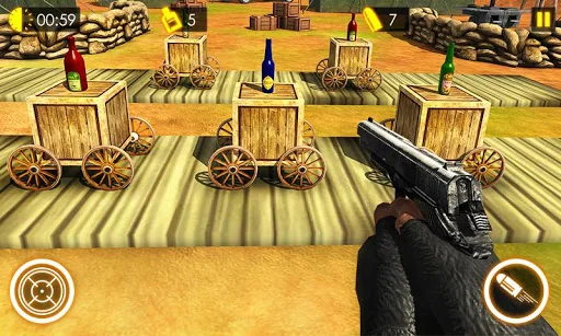 Gun Bottle Shooting Expert 3D screenshot 2