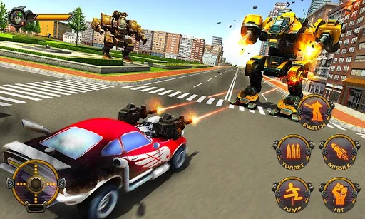 Robot Car War Transform Fight screenshot 4