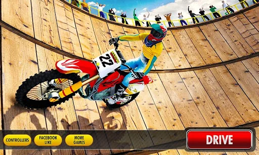 Well of Death Bike Stunt Drive