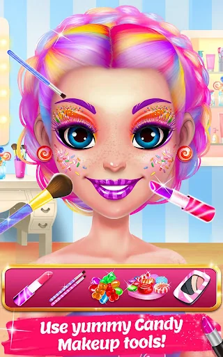 Candy Makeup Beauty Game screenshot 2