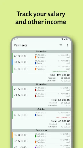 My Salary - Income Accounting