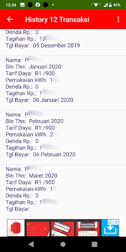 Cek Tagihan Listrik Bulanan screenshot 3