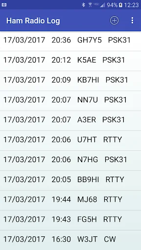 Ham Radio Log
