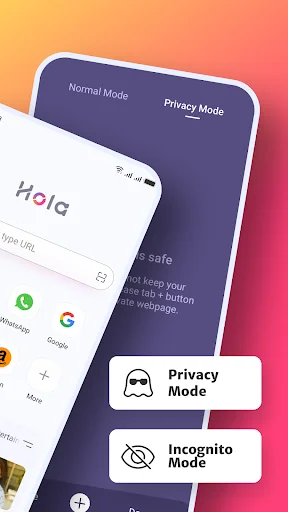 Hola-Private&Fast web Browser screenshot 2