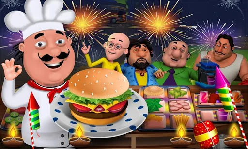 Motu Patlu Cooking