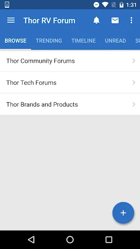 Thor RV Forum
