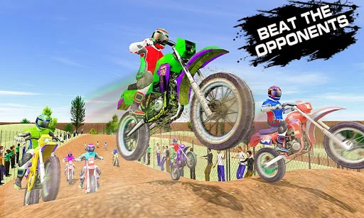 Dirt Track Racing Moto Racer screenshot 1
