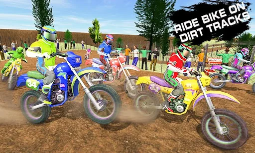 Dirt Track Racing Moto Racer screenshot 4