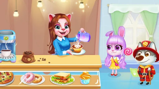 Kitty Café: Make Yummy Coffee screenshot 1