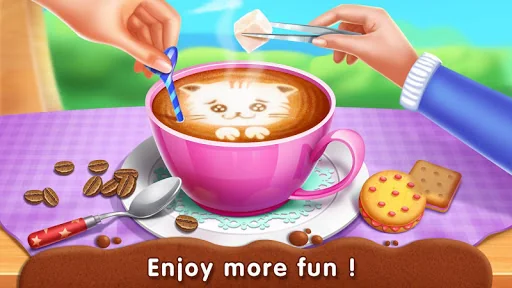 Kitty Café: Make Yummy Coffee screenshot 3