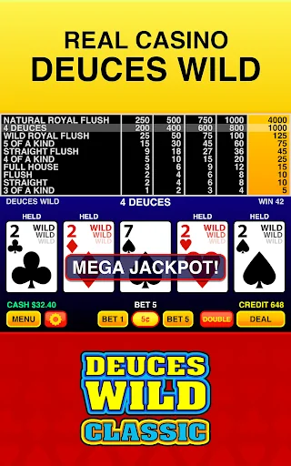 Deuces Wild Classic - Casino V screenshot 1