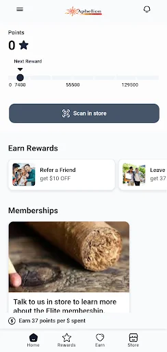 Aphelion Cigar Lounge Rewards