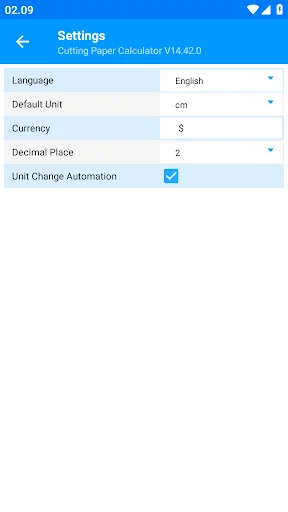 Cutting Paper Calculator screenshot 2