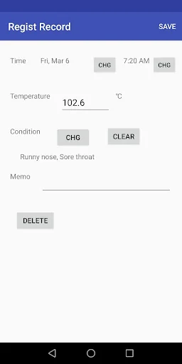 Body Temperature Recorder screenshot 3