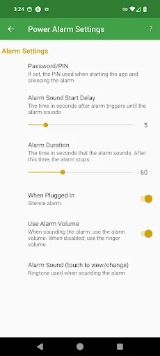 Power Alarm screenshot 4