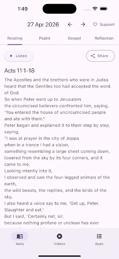 Daily Reflections on Readings screenshot 1