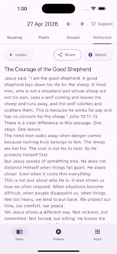 Daily Reflections on Readings screenshot 2