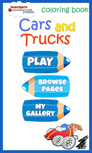 Cars Coloring Book Game