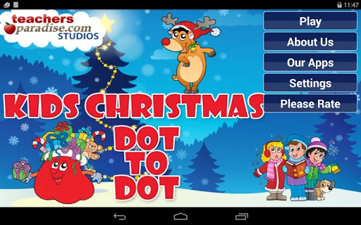 Christmas Kids Dots to Dots