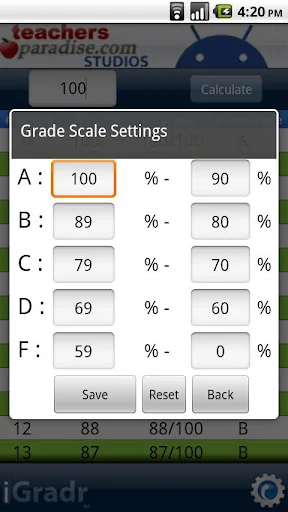 iGradr Teacher Pocket Grader screenshot 2
