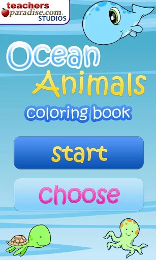 Ocean Animals Coloring Book