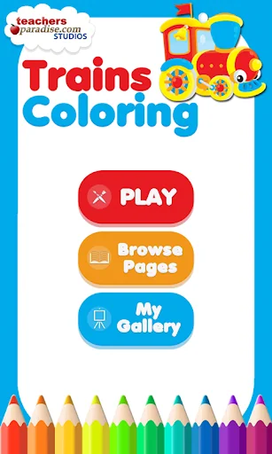 Trains & Locomotives Coloring 