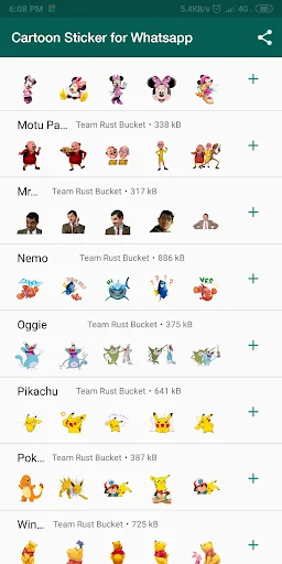Cartoon Stickers for Whatsapp screenshot 2