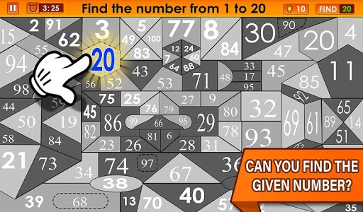 Find The Number 1 to 100