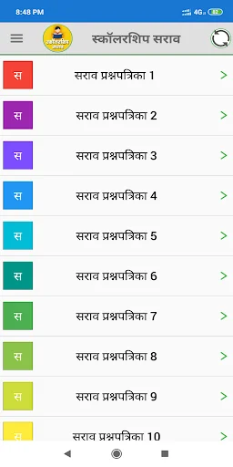 स्कॉलरशिप सराव |  Practice Pap
