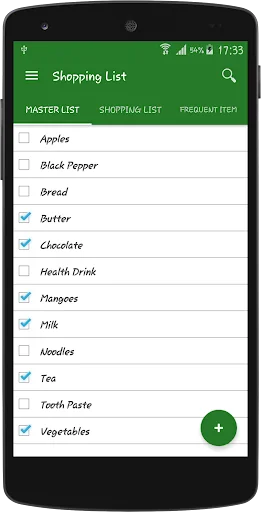 Shopping List