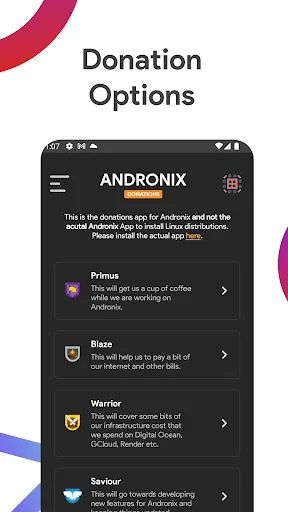 Andronix - Donations