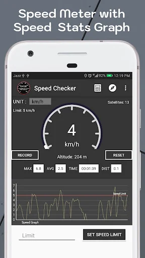 Speed Meter Over Speed Check