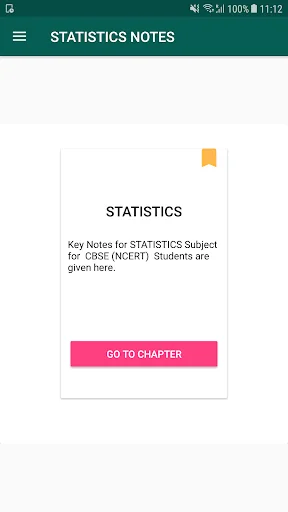 STATISTICS NOTES