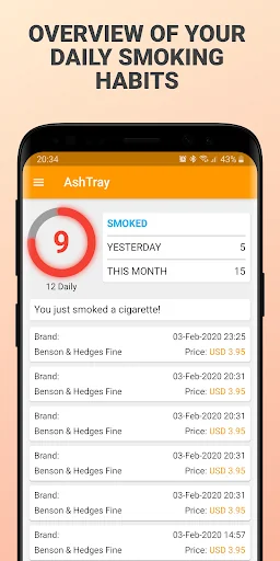 AshTray - Cigarette Counter