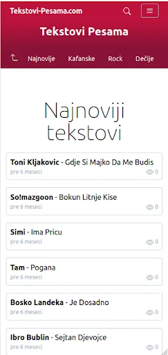 Tekstovi Pesama