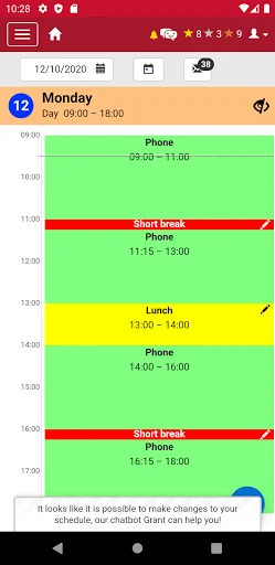 Calabrio WFM MyTime screenshot 1